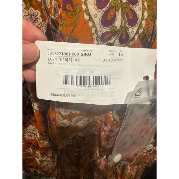 Weekend Max Mara “Siro” Silk Maxi Shirt Dress NWT Size 14 (US) / 48 (IT) - Picture 8 of 8